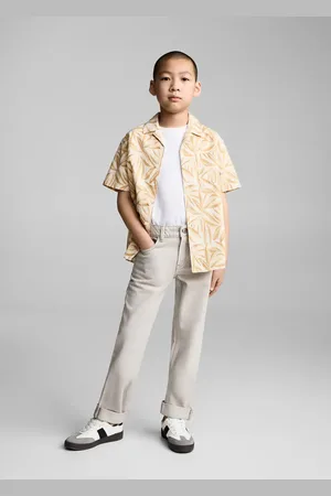 MANGO KIDS Camisa algodón manga corta