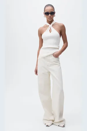 MANGO Top halter detalle nudo