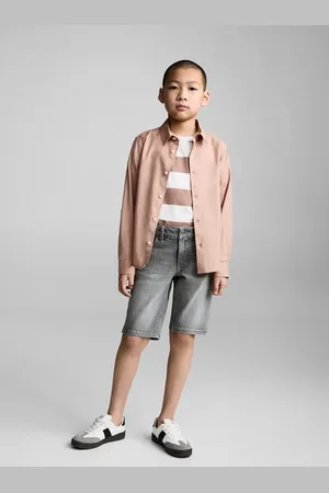 MANGO KIDS Camisa algodón y lino 2