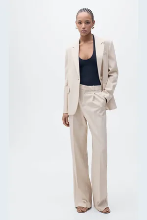 MANGO Pantalón traje recto