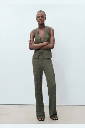 MANGO Top textura lazos CH