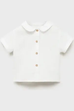 MANGO BABY Camiseta cuello bebé meses