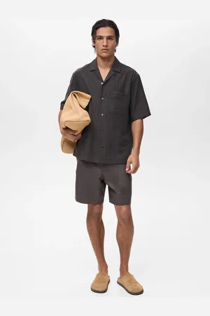 MANGO AN Camisa efecto arrugado