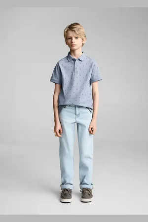 MANGO KIDS Polo algodón estampado años