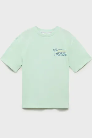 MANGO KIDS Camiseta estampado tropical 6 años