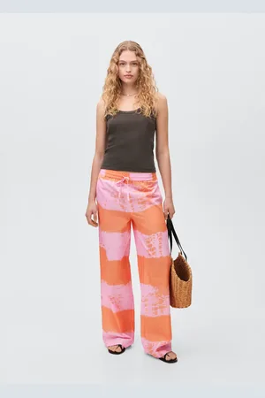 MANGO TEEN Pantalón recto estampado