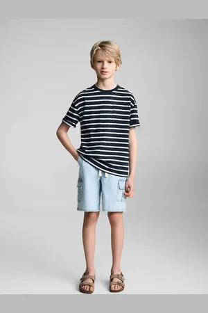 MANGO KIDS Camiseta algodón rayas 2 años