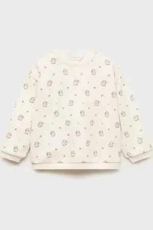 MANGO BABY Sudadera algodón estampada 6 meses