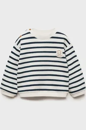 MANGO BABY Sudadera algodón rayas 28 meses