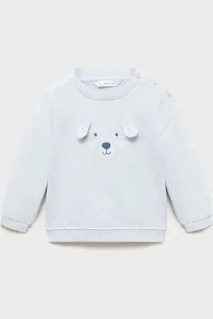 MANGO BABY Sudadera algodón adornos relieve 2 meses