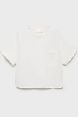 MANGO KIDS Camiseta crop bolsillo 6 años