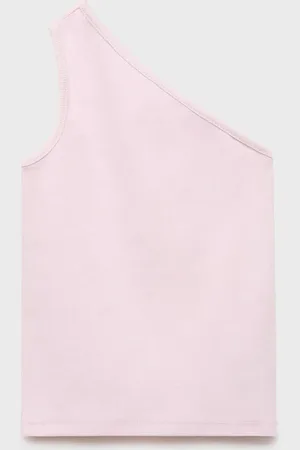 MANGO KIDS Top canalé asimétrico 6 años
