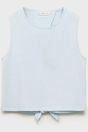 MANGO KIDS Camiseta espalda cruzada lazo 2 años
