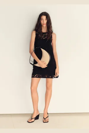 MANGO Vestido corto crochet