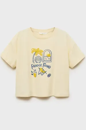MANGO KIDS Camiseta estampado playa 2 años