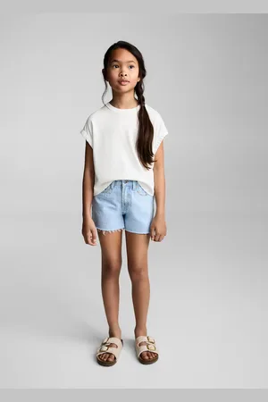 MANGO KIDS Camiseta manga fruncida 4 años