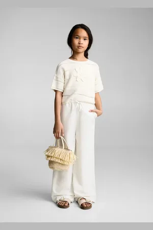 MANGO KIDS Pantalón lino algodón 2 años