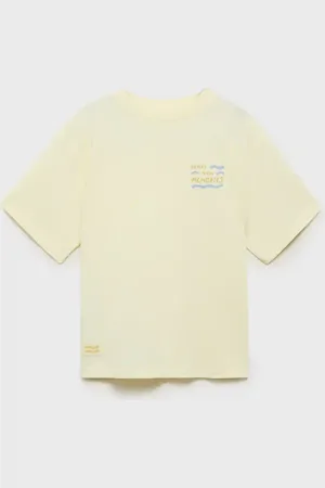 MANGO KIDS Camiseta algodón estampada años