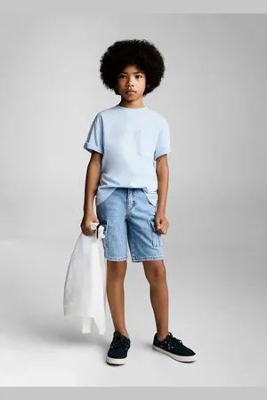 MANGO KIDS Camiseta bolsillo parche 8 años
