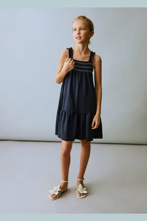 MANGO KIDS Vestido bordado volante 4 años