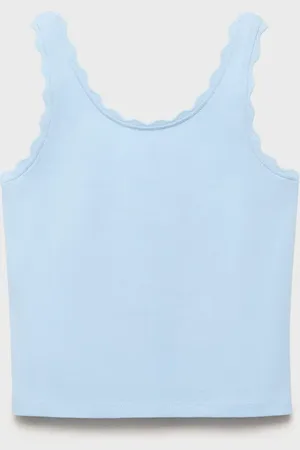 MANGO KIDS Camiseta tirantes detalle bordado 4 años