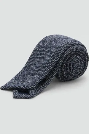 MANGO AN Corbata algodón textura Unitalla