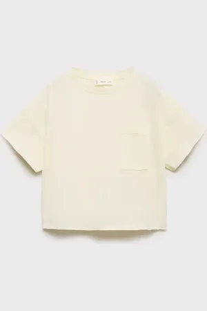 MANGO KIDS Camiseta crop bolsillo 4 años