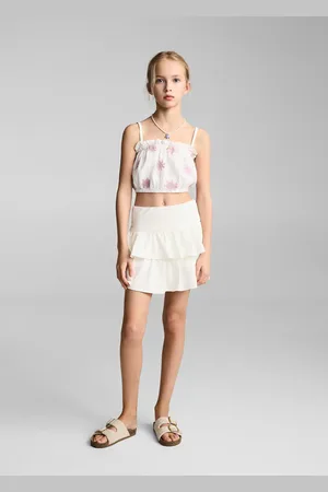 MANGO KIDS Falda pantalón volantes 2 años