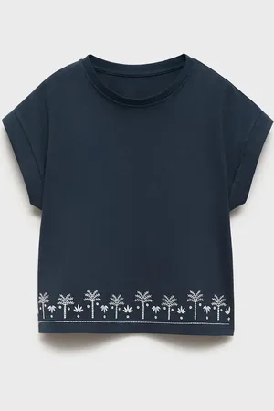 MANGO KIDS Camiseta manga corta bordada 6 años