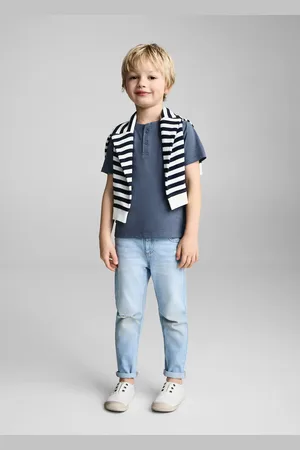 MANGO BABY Camiseta algodón botones 2 años