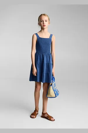 MANGO KIDS Vestido nido abeja algodón 6 años