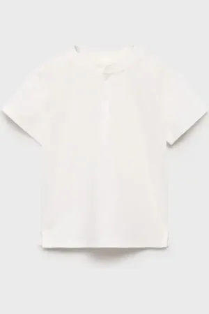MANGO BABY Camiseta algodón botones 2 años