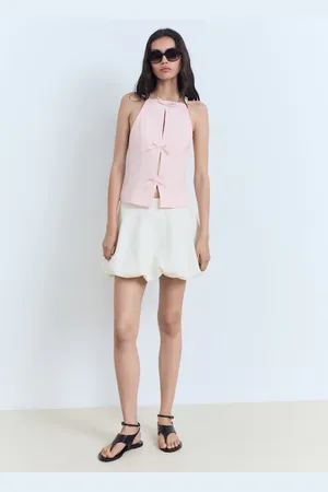 MANGO Top halter lazos