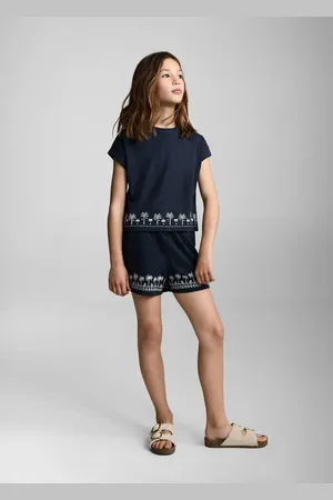 MANGO KIDS Camiseta manga corta bordada 6 años