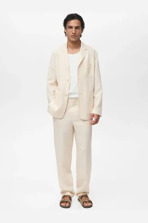 MANGO AN Pantalón traje lino lyocell 6