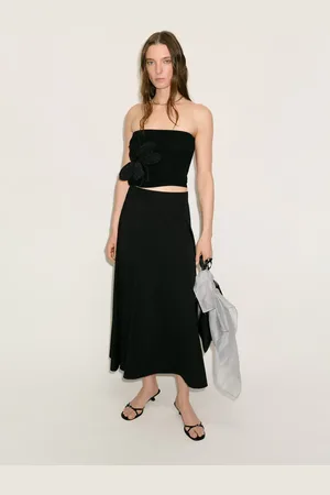 MANGO Top bandeau detalle maxi flor