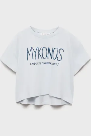 MANGO KIDS Camiseta estampada mensaje 2 años