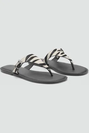 MANGO TEEN Sandalia piel animal print 24