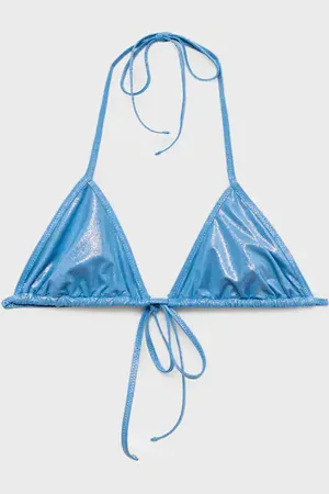 MANGO Top bikini triangular acabado brillante E