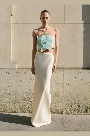 MANGO Top bandeau maxi flor