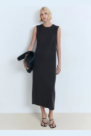 MANGO Vestido largo fluido