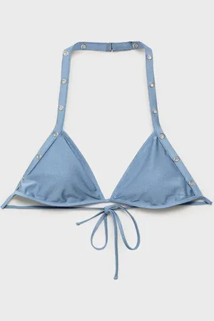 MANGO Top bikini triangular detalle eyelets