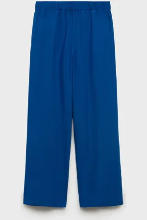 MANGO TEEN Pantalones lino rectos
