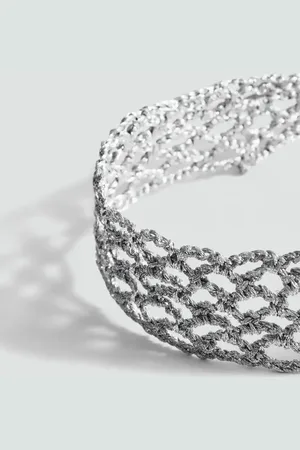 MANGO Collar choker lúrex Unitalla