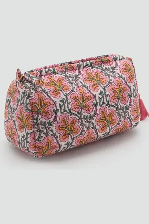MANGO Neceser algodón textura Unitalla