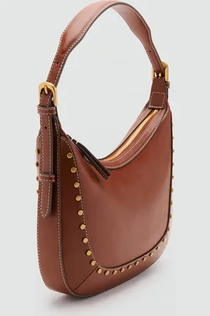 MANGO Bolso hombro pequeño tachuelas Unitalla