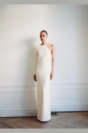 MANGO Vestido asimétrico espalda descubierta