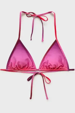 MANGO Top bikini degradado acabado brillante