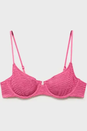 MANGO Top bikini aros textura CH