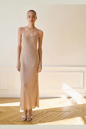 MANGO Vestido lentejuelas escote espalda
